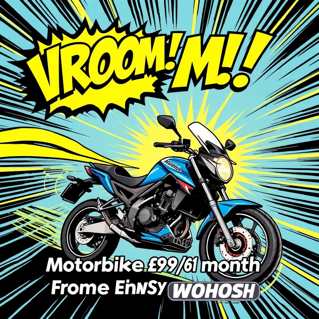 Whoosh Finance motorbike finance Instagram ad